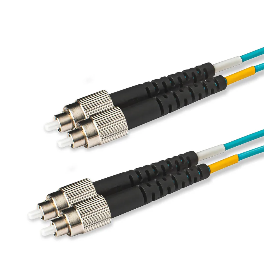 Cordon de brassage fibre optique multimode duplex OM3 FC-UPC vers FC-UPC, fibre optique Corning avec gaine LSZH