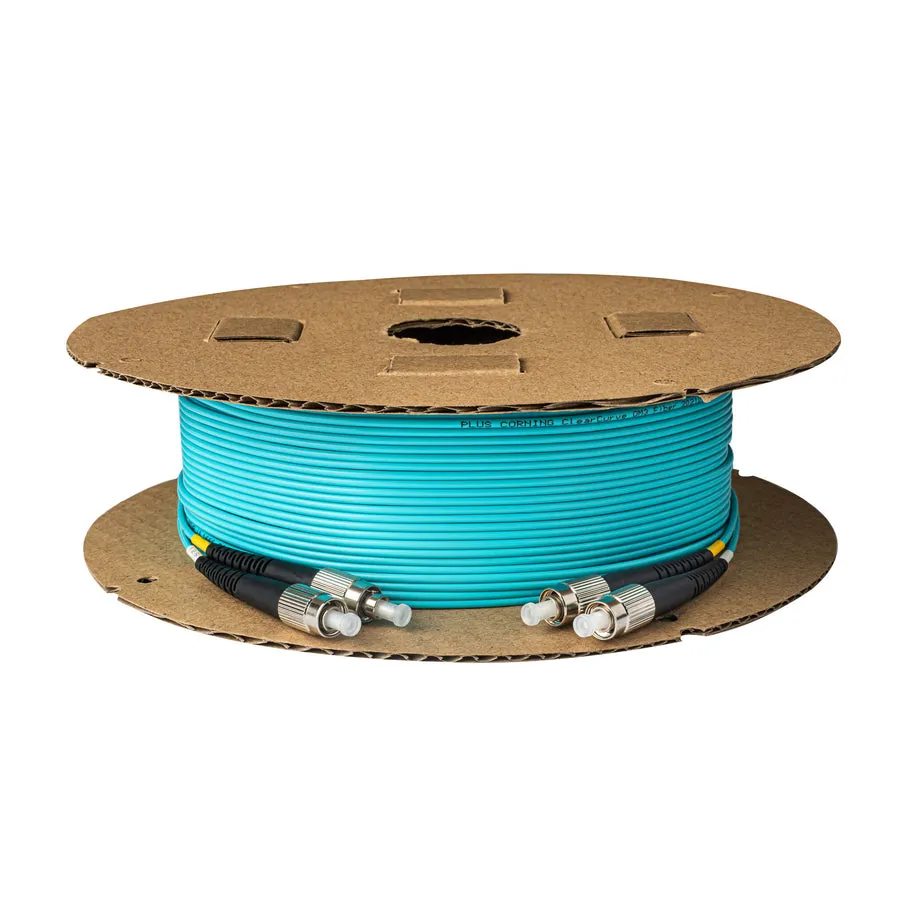 Cordon de brassage fibre optique multimode duplex OM3 FC-UPC vers FC-UPC, fibre optique Corning avec gaine LSZH