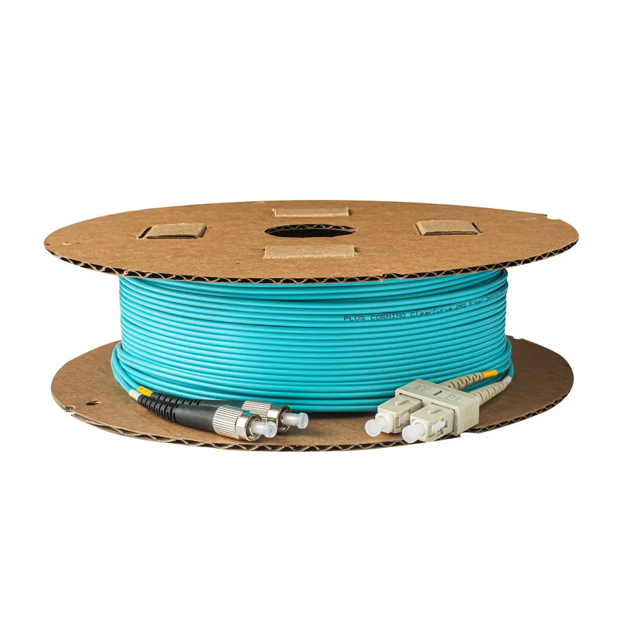 Câble de brassage fibre optique multimode duplex OM3 SC-UPC vers FC-UPC, jumper optique à connecteurs mixtes