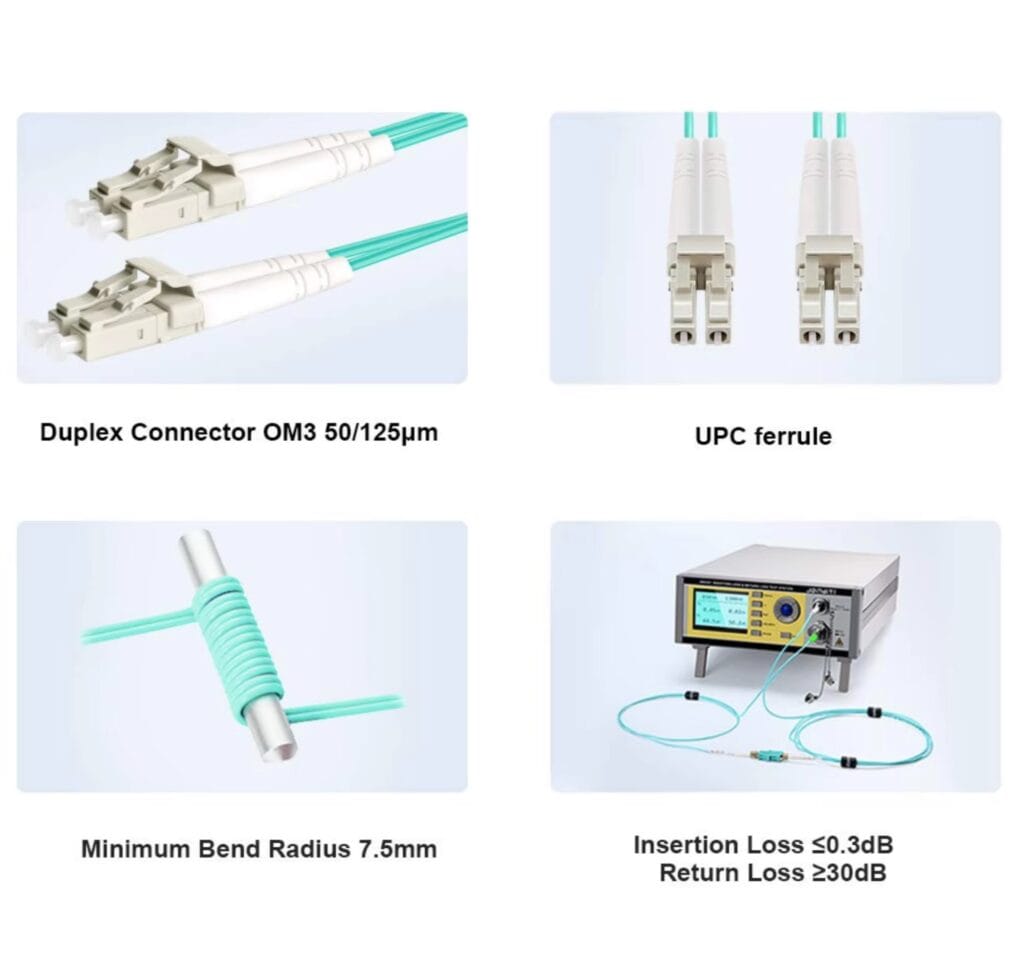 OM3 Fiber Optic Patch Cable