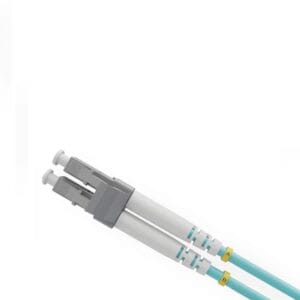 OM3 Fiber Optic Patch Cable (Carrier grade) LC UPC to LC UPC Duplex 3.0mm 50/125μm 10Gbps Multimode Riser (LSZH) - Image 2