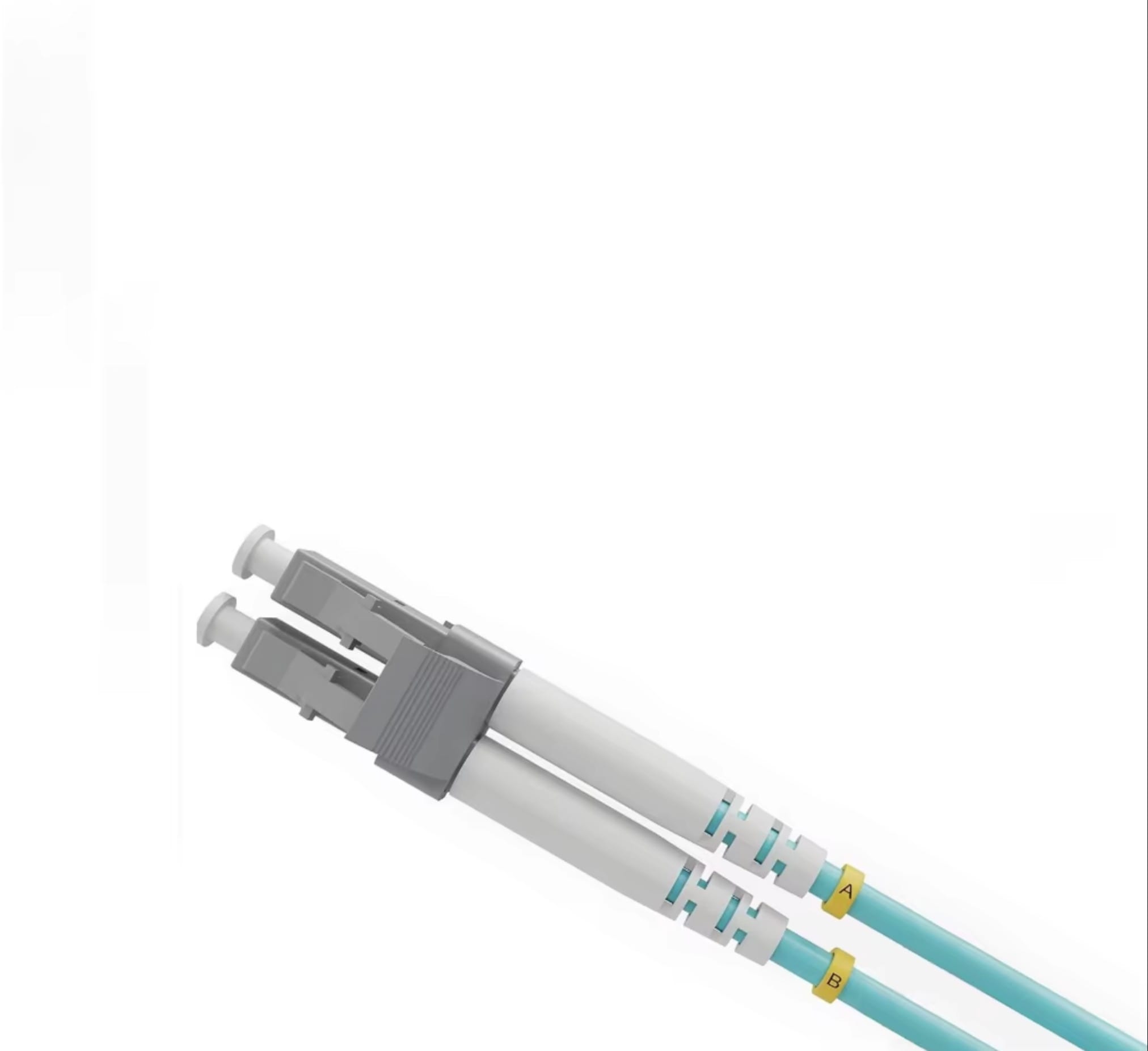 OM3 Fiber Optic Patch Cable (Carrier grade) LC UPC to LC UPC Duplex 3.0mm 50/125μm 10Gbps Multimode Riser (LSZH) - Image 2