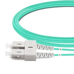 Duplex OM3 Multimode Fiber Patch Cord SC UPC to ST UPC LSZH 2.0mm 50/125μm - 이미지 2