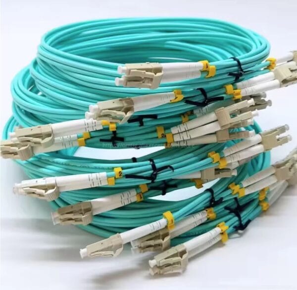 10Pcs/Lot Fiber Cord OM3 LC UPC-LC UPC Duplex Multimode 3.0mm or 2.0mm Random size Optical Patch Cable