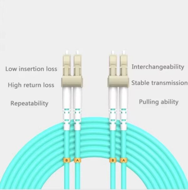 10Pcs/Lot Fiber Cord OM3 LC UPC-LC UPC Duplex Multimode 3.0mm or 2.0mm Random size Optical Patch Cable