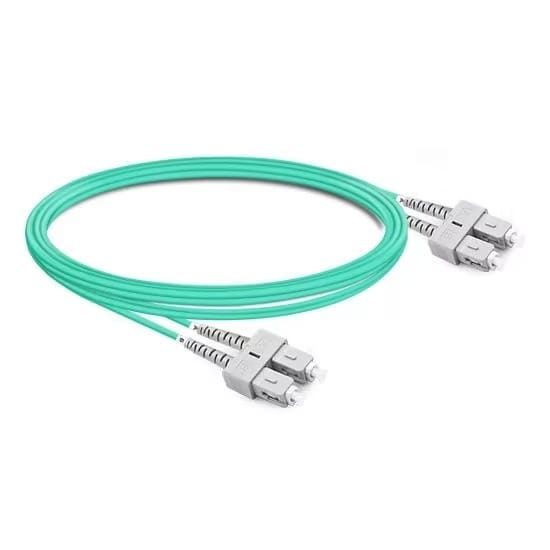 OM3 Multimode Duplex SC UPC to SC UPC OFNP Fiber Cable