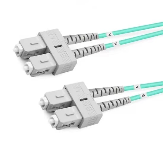 OM3 Multimode Duplex SC UPC to SC UPC OFNP Fiber Cable
