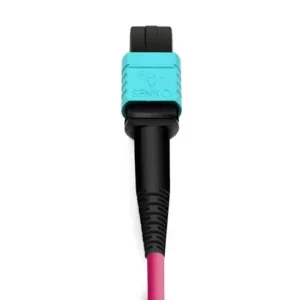 ⁦OM4 MPO UPC Female to 4 LC UPC Duplex 50/125 Multimode Fiber Breakout Cable, 8 Fibers Type B, LSZH 2.0mm jacket⁩ - الصورة ⁦2⁩