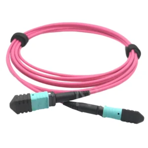 8 Fibers  MPO Multimode OM4 Patch Cable, Type B Polarity, LSZH 2.0mm Jacket, Max IL ≤ 0.35dB, 40G/100G Data Center Fiber