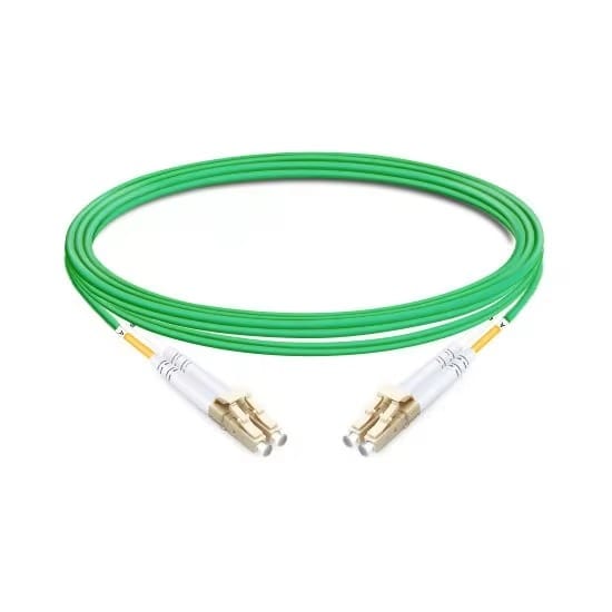 OM5 LC UPC to LC UPC Duplex Multimode LSZH Fiber Patch Cord 1m
