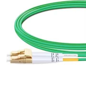 OM5 LC UPC to LC UPC Duplex Multimode LSZH Fiber Patch Cord 1m