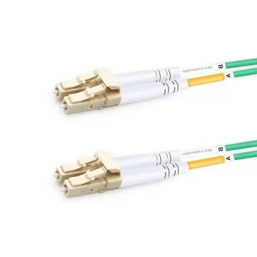 OM5 LC UPC to LC UPC Duplex Multimode LSZH Fiber Patch Cord 1m