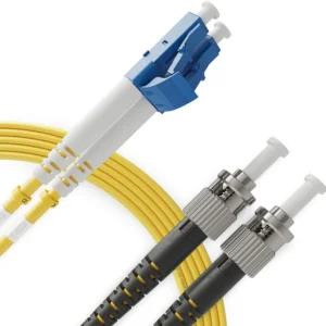 OS2 LC to ST Duplex Fiber Patch Cord, Single Mode 9/125μm, 2.0mm LSZH Optical Jumper Cable