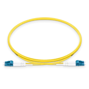 Grade B LC UPC to LC UPC Duplex Typical 0.12dB IL OS2 Single Mode LSZH 2.0mm BIF Fiber Optic Patch Cable