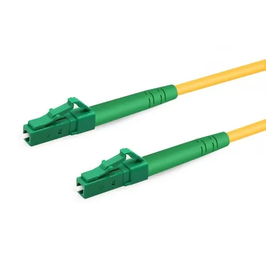 LC/APC to LC/APC OS2 Simplex Single-Mode Fiber Patch Cord, LSZH