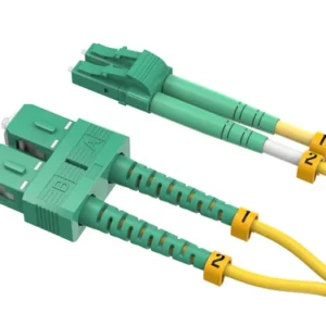 OS2 Duplex Single Mode 9/125 Fiber Patch Cord LC‑APC to SC‑APC, Corning Fiber Core LSZH Jacket Low Return Loss Optical Jumper for PON FTTH - изображение 2