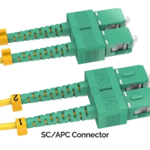 OS2 Duplex Single Mode 9/125 Fiber Patch Cord LC‑APC to SC‑APC, Corning Fiber Core LSZH Jacket Low Return Loss Optical Jumper for PON FTTH - изображение 3