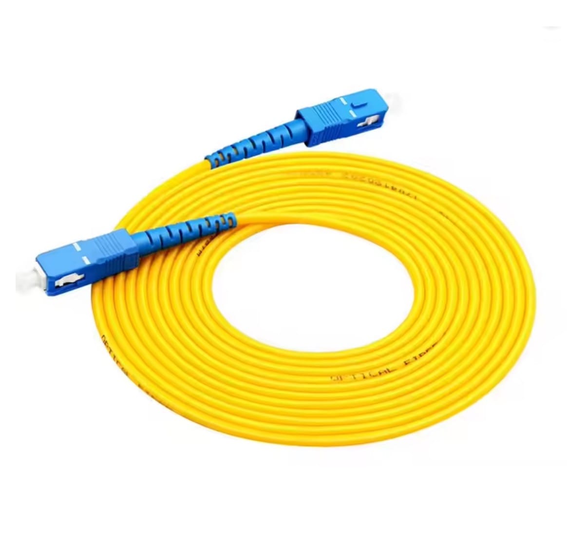 SC to SC Fiber Optic Cable Jumper Optical Patch Cord Simplex Single-Mode SMF 9/125μm SC-SC Insensitive 2.0mm Fiber Optic Cord - Image 4