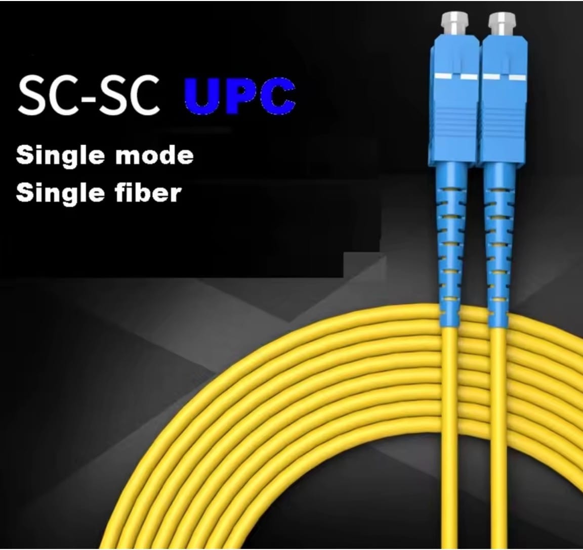 SC to SC Fiber Optic Cable Jumper Optical Patch Cord Simplex Single-Mode SMF 9/125μm SC-SC Insensitive 2.0mm Fiber Optic Cord - Image 3