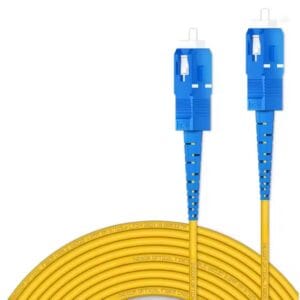 SC to SC Fiber Optic Cable Jumper Optical Patch Cord Simplex Single-Mode SMF 9/125μm SC-SC Insensitive 2.0mm Fiber Optic Cord