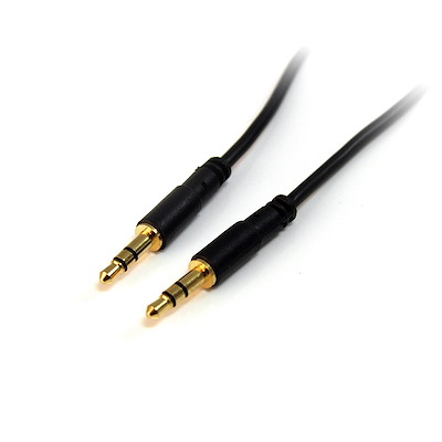 0.5m/1m/3m/5m Slim 3.5mm Stereo Audio Cable - M/M
