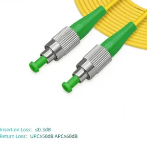 FC/APC to FC/APC OS2 Simplex Single-Mode Fiber Patch Cord, 2.0mm PVC - Image 4