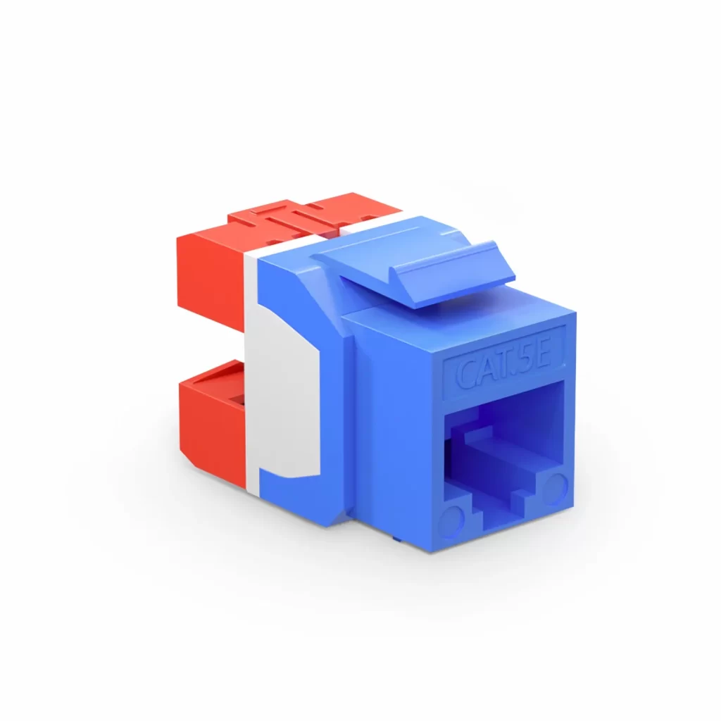 Módulo Conector Keystone RJ45 (8P8C) Cat5e sin blindaje, tipo presión (Punch Down), (Paquete de 10 unidades)