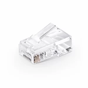 Cat5e RJ45 Pass Through Modular Plugs, Unshielded Network Connectors for 24AWG Twisted Pair Solid or Stranded Cable (50/Pack) - Image 2