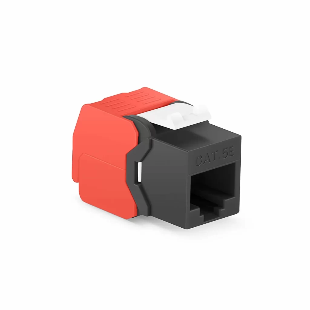 وحدة مقبس كيستون كات 5 إي RJ45 (8P8C) غير محمية بدون أدوات، (10 قطع/حزمة)