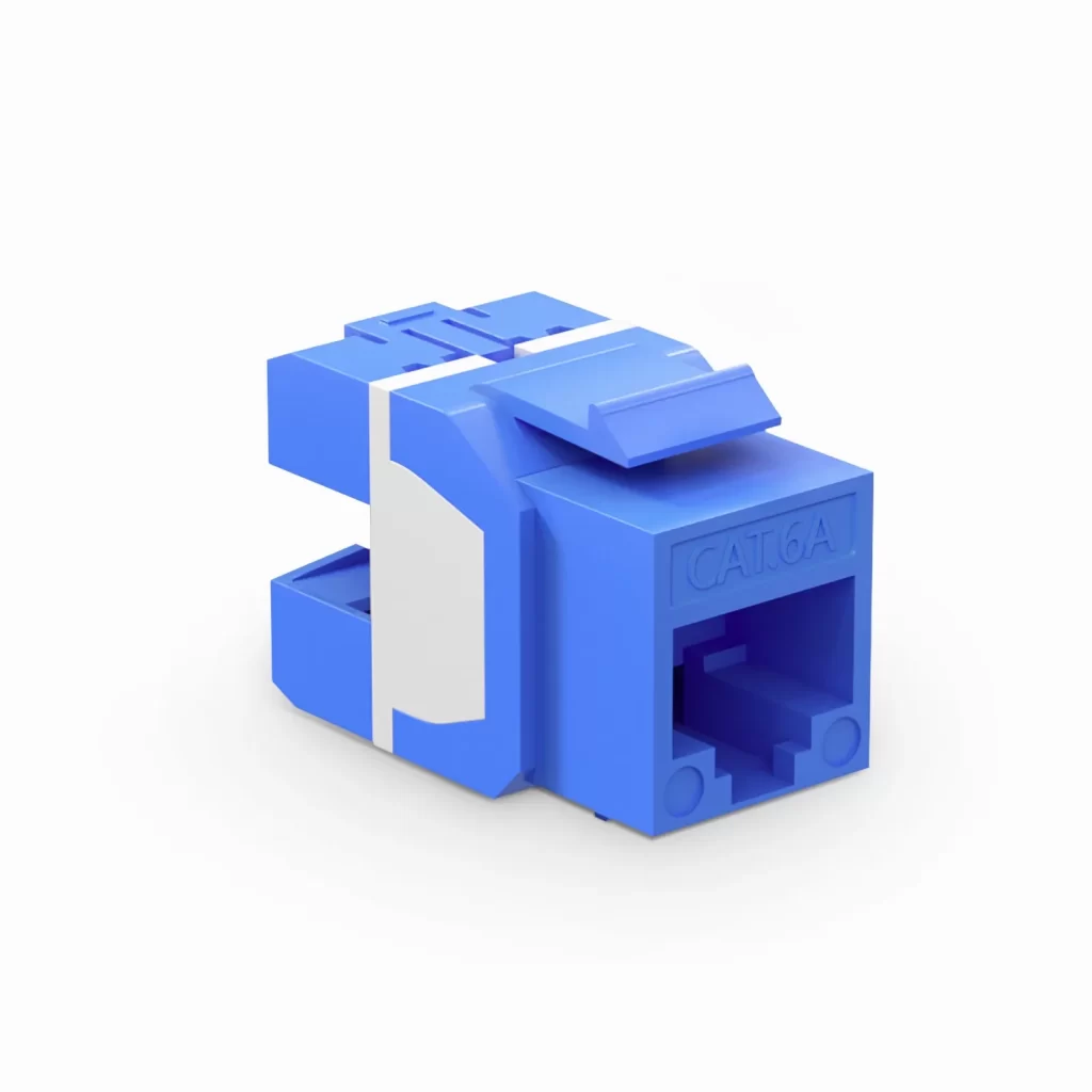 Cat6a RJ45 (8P8C) неэкранированный пробивной модуль Keystone Jack, (10 шт/упак)