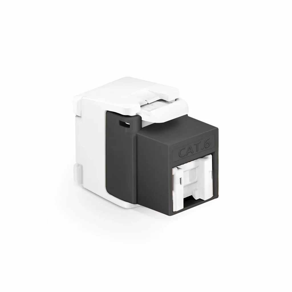 Module Keystone RJ45 Cat6 non blindé sans outil avec cache-poussière, 12 pcs/paquet