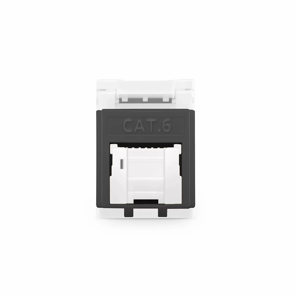 Module Keystone RJ45 Cat6 non blindé sans outil avec cache-poussière, 12 pcs/paquet