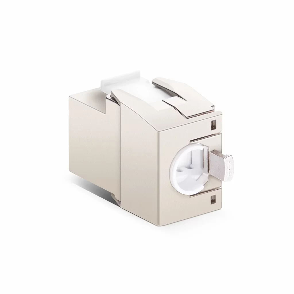 Módulo Keystone blindado Cat8 RJ45 (8P8C) sem ferramentas (1 unidade/pacote)