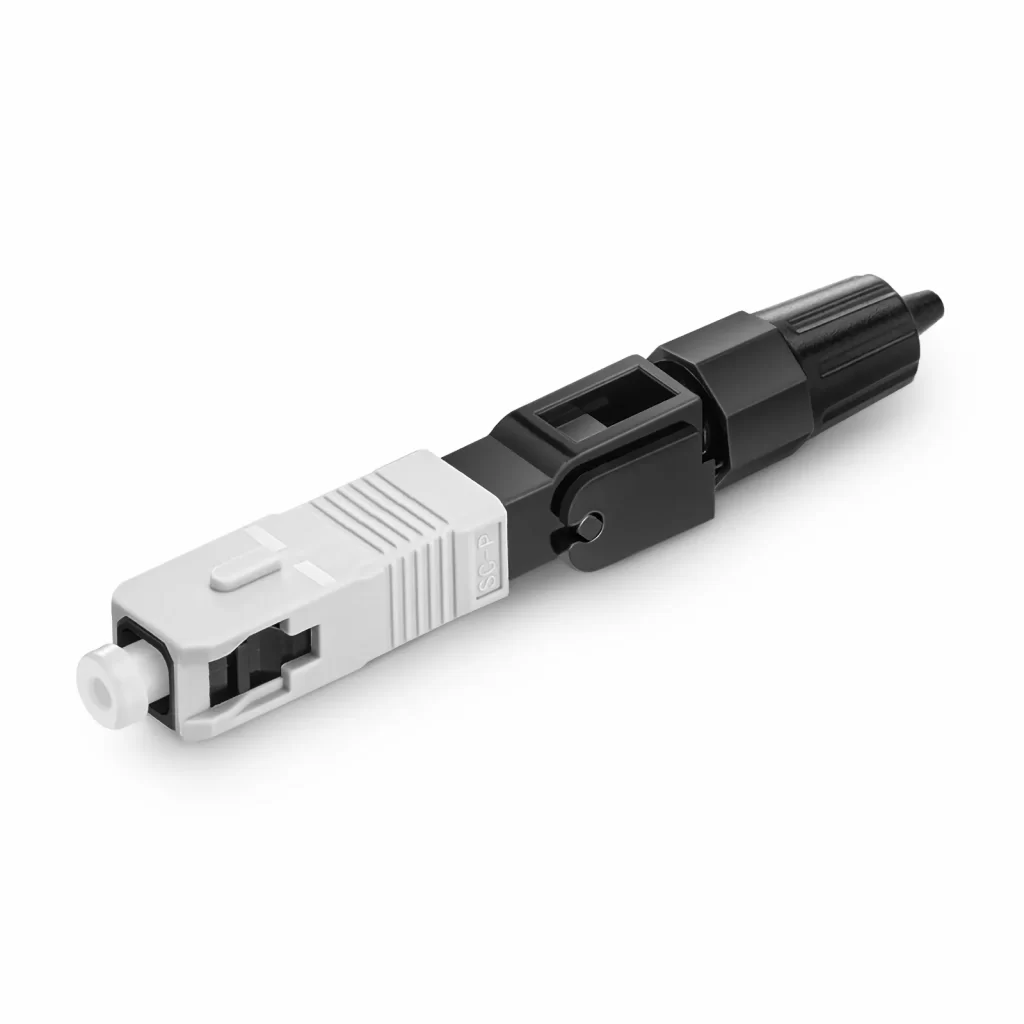 SC UPC Fast Assembly Fiber Connector, Pre-Polished Ferrule Single Mode Quick Field Connector for FTTH Drop Cable