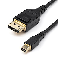 Mini DisplayPort to DisplayPort 1.4 Cable - 8K 60Hz HBR3 HDR - 1m/2m Super UHD mDP to DP 1.4 Cord - Slim (34 AWG) Ultra HD 4K 120Hz - Monitor/Video Cable