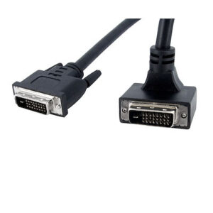 1.8m 90° Down Angled Dual Link DVI-D Monitor Cable - M/M