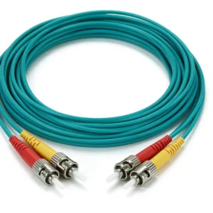 10G OM3-300 ST-ST Duplex Fiber Optic Patch Cable UPC Low Insertion Loss For Data Center SAN Storage 1M-30M Available