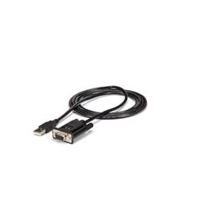1.8m 1-Port USB to Serial RS232 Adapter, FTDI DB9 Serial DCE Adapter Cable, Null Modem, USB 2.0 - TAA - الصورة 2
