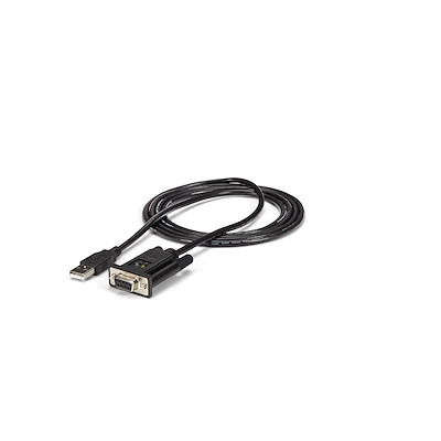 1.8m 1-Port USB to Serial RS232 Adapter, FTDI DB9 Serial DCE Adapter Cable, Null Modem, USB 2.0 - TAA - Image 2