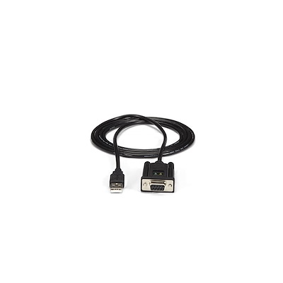 1.8m 1-Port USB to Serial RS232 Adapter, FTDI DB9 Serial DCE Adapter Cable, Null Modem, USB 2.0 - TAA