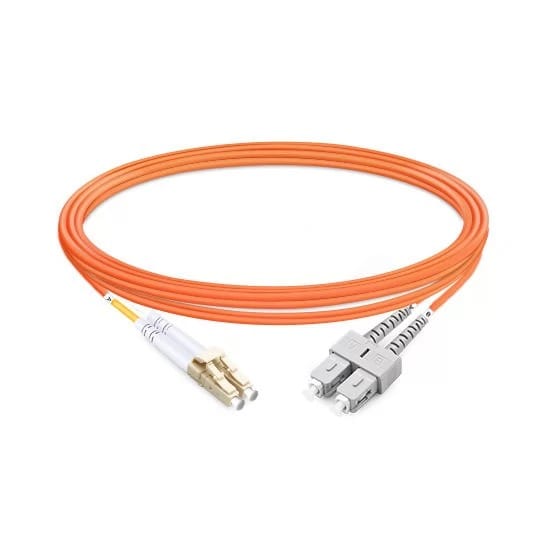 Duplex OM2 Multimode LC UPC to SC UPC LSZH Fiber Optic Cable