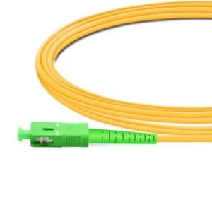 Simplex OS2 Single Mode SC APC to SC APC PVC (OFNR) Fiber Optic Cable - Image 2