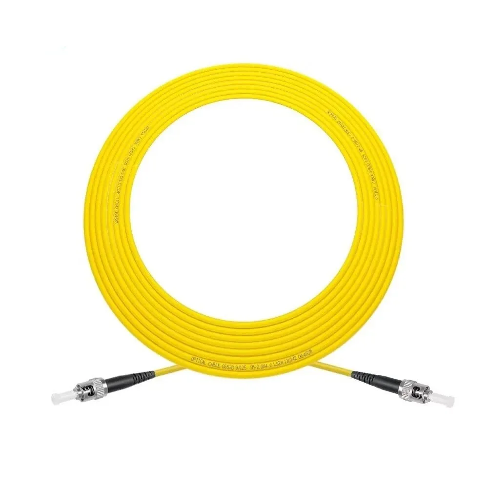 ST UPC to ST UPC OS2 Simplex Single-Mode Fiber Patch Cord, LSZH