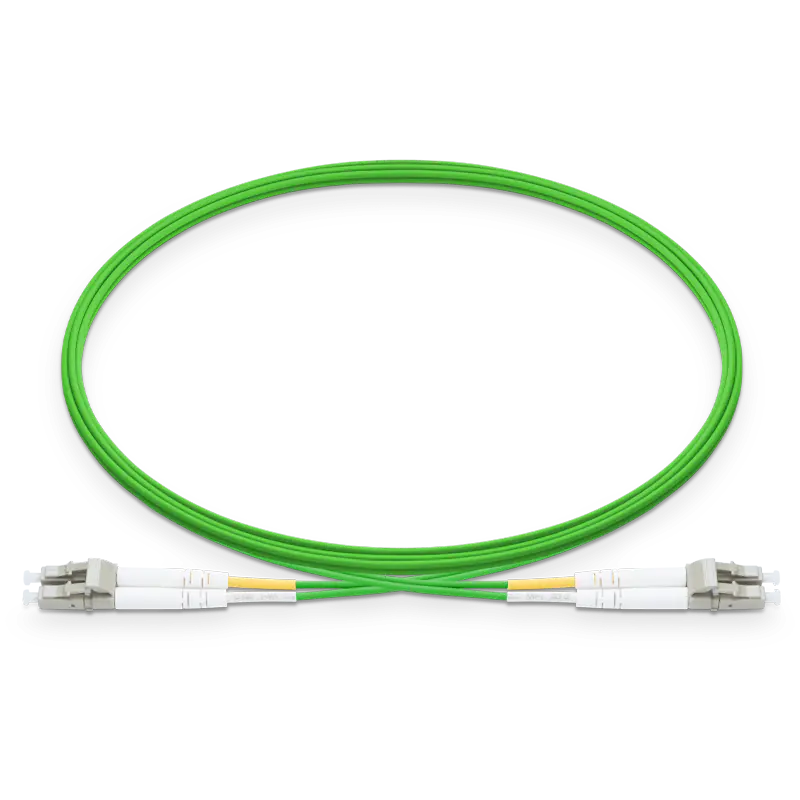 LC UPC to LC UPC Duplex OM5 Multimode LSZH 2.0mm Fiber Optic Patch Cable