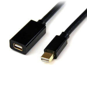 Mini DisplayPort Extension Cable - 4K x 2K Video - Mini DisplayPort Male to Female Extension Cord - mDP 1.2 Extender Cable - Works with Mini DP or Thunderbolt 2 Mac/PC