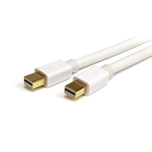 1m/2m/3m Mini DisplayPort Cable - 4K x 2K Ultra HD Video - Mini DisplayPort 1.2 Cable - Mini DP to Mini DP Cable for Monitor - mDP Cord works w/ Thunderbolt 2 Ports - White
