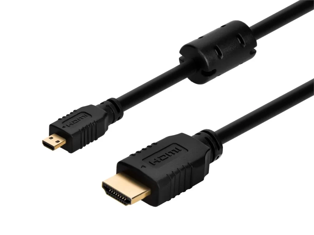 Câble HDMI vers Micro HDMI Standard avec Ethernet 2M Noir