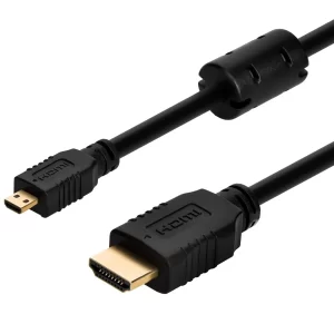Standard Speed HDMI to Micro HDMI Cable with Ethernet 2M Black