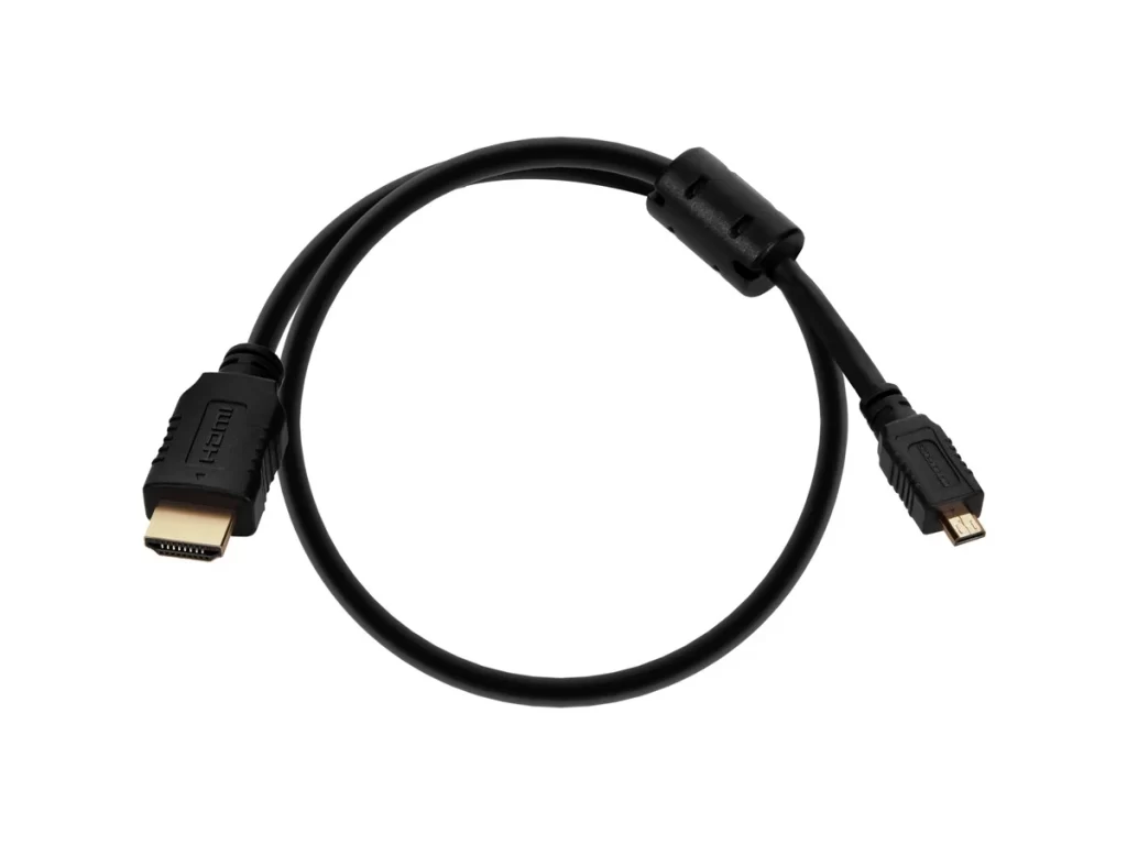 Câble HDMI Haute Vitesse avec connecteur micro HDMI - 4K@60Hz HDR 18Gbps 0,5m Noir