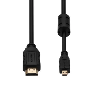 Standard Speed HDMI to Micro HDMI Cable with Ethernet 2M Black – Image 2